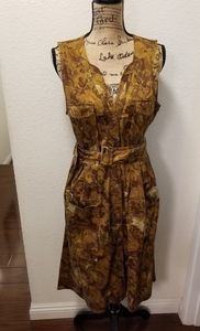 Anthropologie Sleevless Button Down Dress